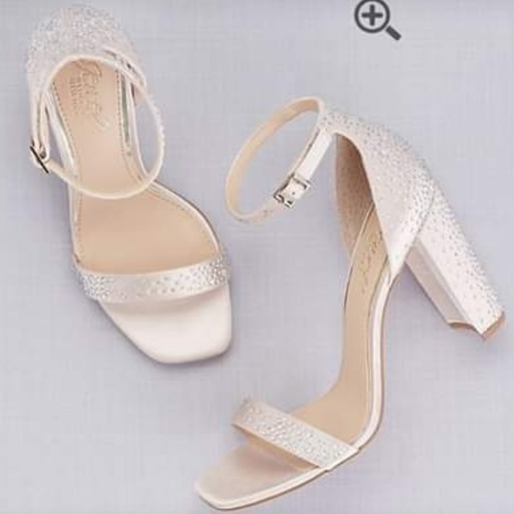 David's Bridal Badgley Mischka Heels - Picture 1 of 10